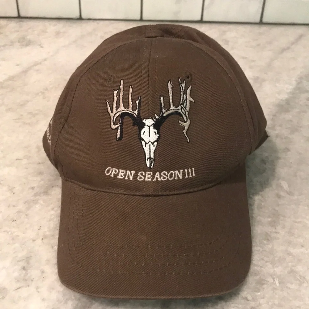 Open Season Deer‎ Hat Cap Brown Hunting Beast Feast & Outdoor Celebration